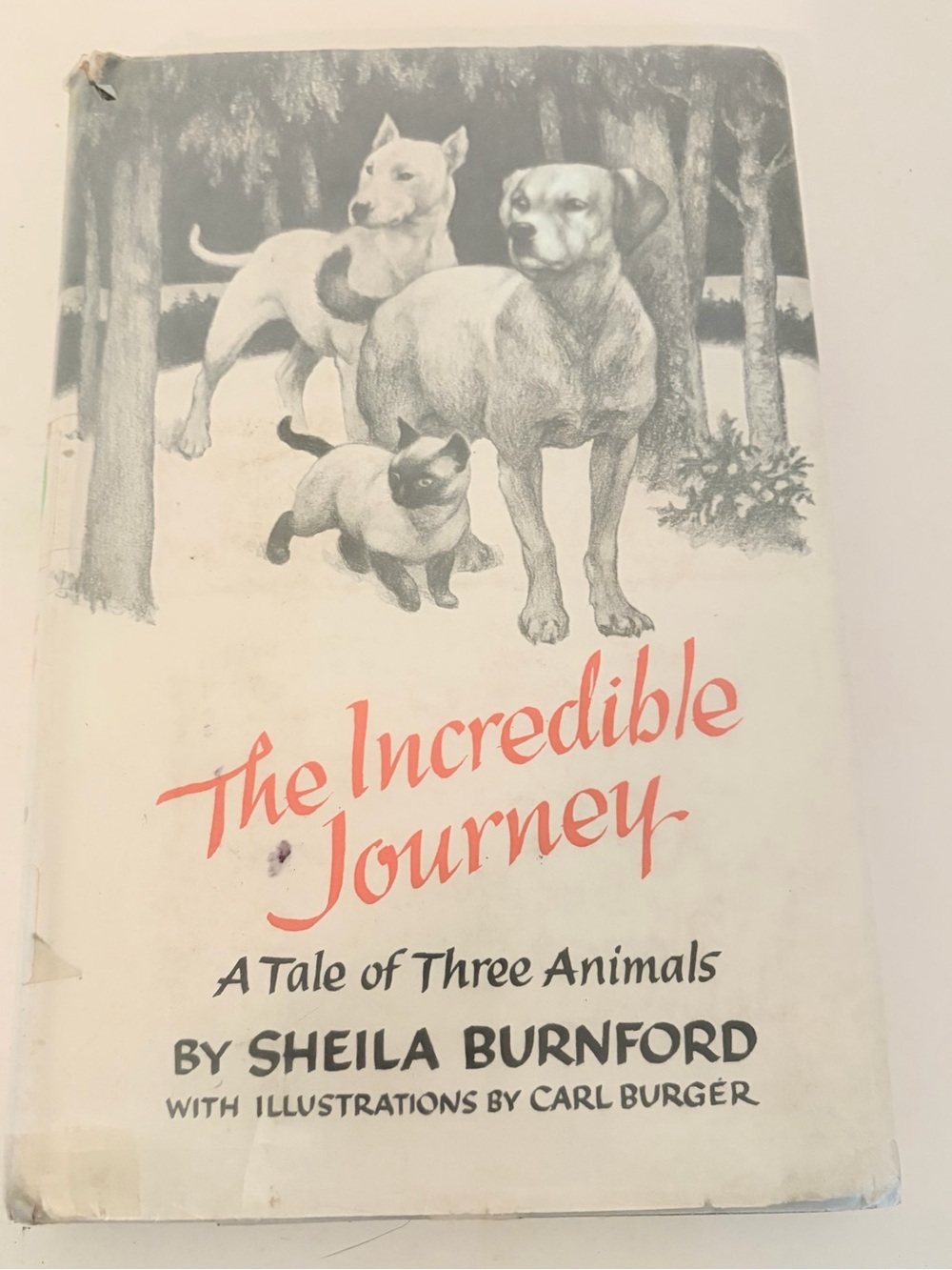 Vintage 1961 The Incredible Journey A Tale of Three Animals by Sheila Burnford